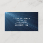 Carte De Visite Electrician, Electric, Construction Business Card (Dos)
