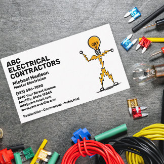 Carte De Visite Electrician | Electrical Contractor