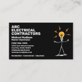 Carte De Visite Electrician | Electrical Contractor (Devant)