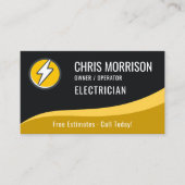Carte De Visite Electrician QR Code (Devant)