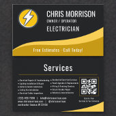 Carte De Visite Electrician QR Code