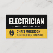 Carte De Visite Électricien (Devant)