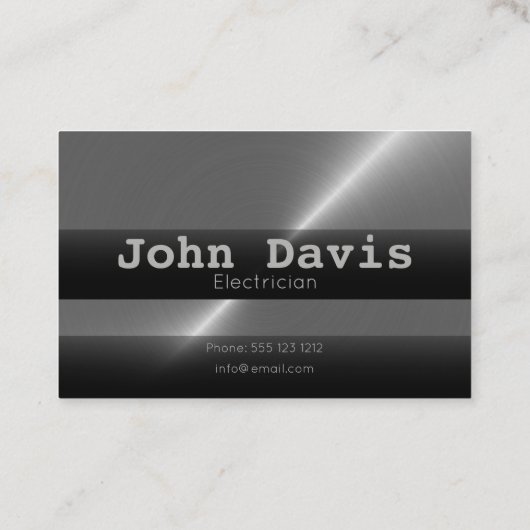 Carte de visite électricien (Dos)