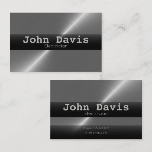 Carte de visite électricien (Devant / Derrière)