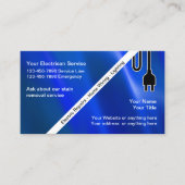 Carte de visite électricien (Devant)