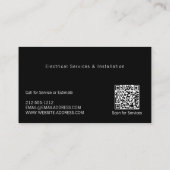 Carte De Visite Électricien (Dos)