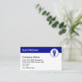 Carte de visite électricien (Debout devant)