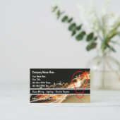 Carte de visite électricien (Debout devant)