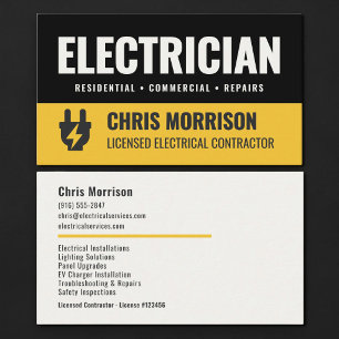 Carte De Visite Électricien