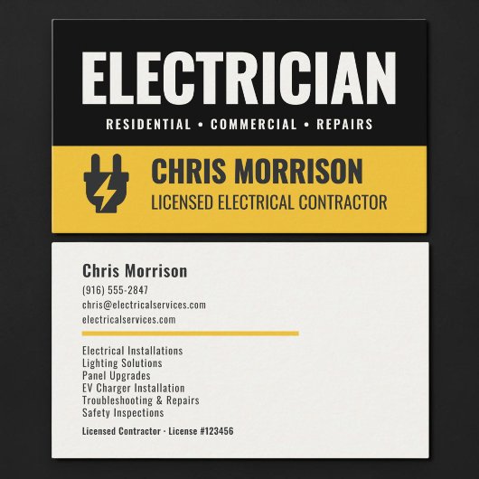 Carte De Visite Électricien