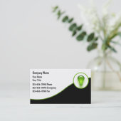 Carte de visite électricien (Debout devant)