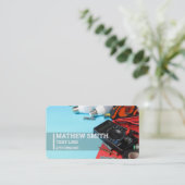 Carte De Visite Électricien (Debout devant)