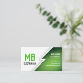 Carte De Visite Electricien/Carte de visite de compagnie électriqu (Debout devant)