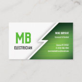 Carte De Visite Electricien/Carte de visite de compagnie électriqu (Devant)