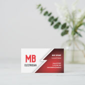 Carte De Visite Electricien/Carte de visite de compagnie électriqu (Debout devant)