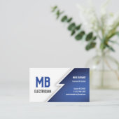 Carte De Visite Electricien/Carte de visite de compagnie électriqu (Debout devant)