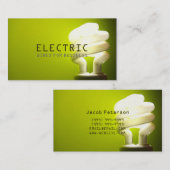 Carte De Visite Électricien Construction d'électricité (Devant / Derrière)
