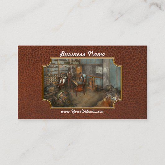 Carte De Visite Electricien - Cours de génie électrique 1915 (Devant)