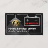Carte De Visite Électricien de cadre de circuit électrique créatif (Devant)