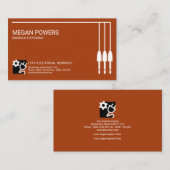 Carte De Visite Électricien de cadre de frontière de connexion de (Devant / Derrière)