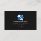 Carte De Visite Électricien de circuit électrique de la foudre (Dos)