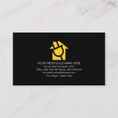 Carte De Visite Électricien de foudre de circuit électrique créati (Dos)