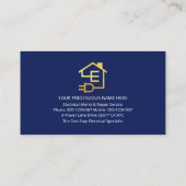 Carte De Visite Électricien de mesure de puissance électrique (Dos)