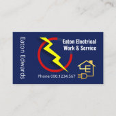 Carte De Visite Électricien de mesure de puissance électrique (Devant)