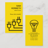 Carte De Visite Électricien d'extension de prise d'alimentation (Devant / Derrière)