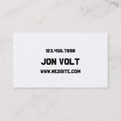 Carte De Visite Electricien Electric Electricity Company (Dos)