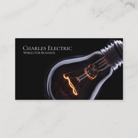 Carte de visite électricien électricité électrique (Devant)
