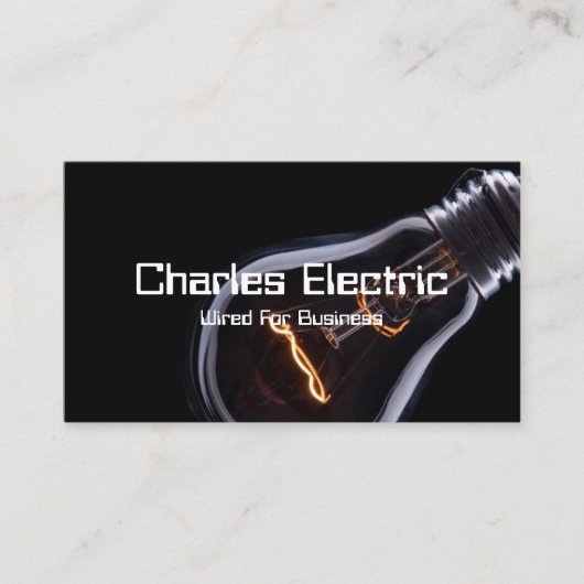 Carte de visite Électricien Électricité Électrique (Devant)