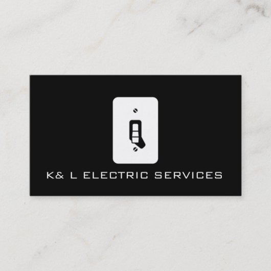 Carte de visite électricien électricité électrique (Devant)