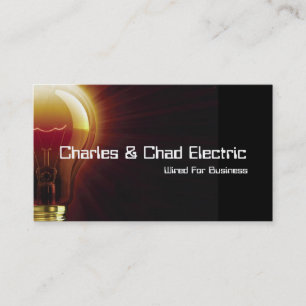 Carte de visite électricien électricité électrique