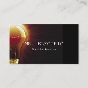 Carte de visite électricien électricité électrique