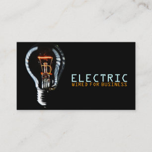 Carte De Visite Électricien Électrique Électrique Fil de choc 