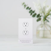 Carte De Visite Électricien/entrepreneur (Debout devant)