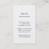 Carte De Visite Électricien/entrepreneur (Dos)