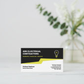 Carte De Visite Électricien | Entrepreneur électrique (Debout devant)