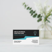 Carte De Visite Électricien | Entrepreneur électrique (Debout devant)