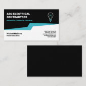 Carte De Visite Électricien | Entrepreneur électrique (Devant / Derrière)