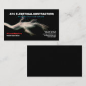 Carte De Visite Électricien | Entrepreneur électrique (Devant / Derrière)