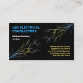 Carte De Visite Électricien | Entrepreneur électrique (Devant)