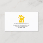 Carte De Visite Électricien-frontière créatif électrique (Dos)