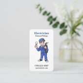 Carte De Visite Electricien Handyman (Debout devant)