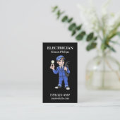 Carte De Visite Electricien Handyman (Debout devant)