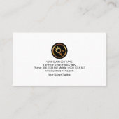 Carte De Visite Électricien léger gris minimaliste simple (Dos)