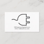 Carte De Visite Électricien moderne (Dos)