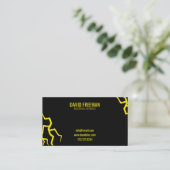 Carte De Visite Électricien Moderne Éclairage Service électrique (Debout devant)