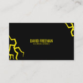 Carte De Visite Électricien Moderne Éclairage Service électrique (Dos)